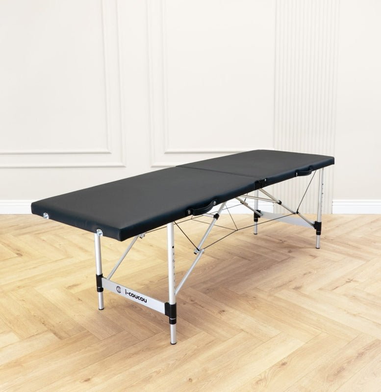 Łóżko kosmetyczne do stylizacji rzęs Space Slim - Czarne - Studio Bay