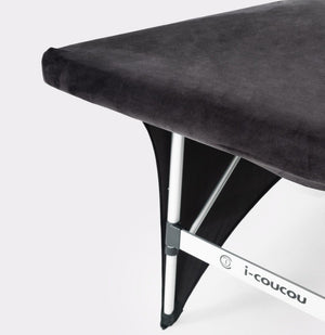 Prześcieradło na łóżko SPACE kosmetyczne z wycięciem na nogi - Studio Bay