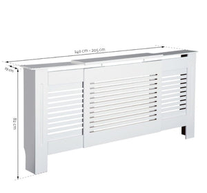 Regulowana osłona na grzejnik kaloryfer BIAŁA - Studio Bay