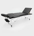 Stół do masażu trzysegmentowy Aluminiowy - Czarny